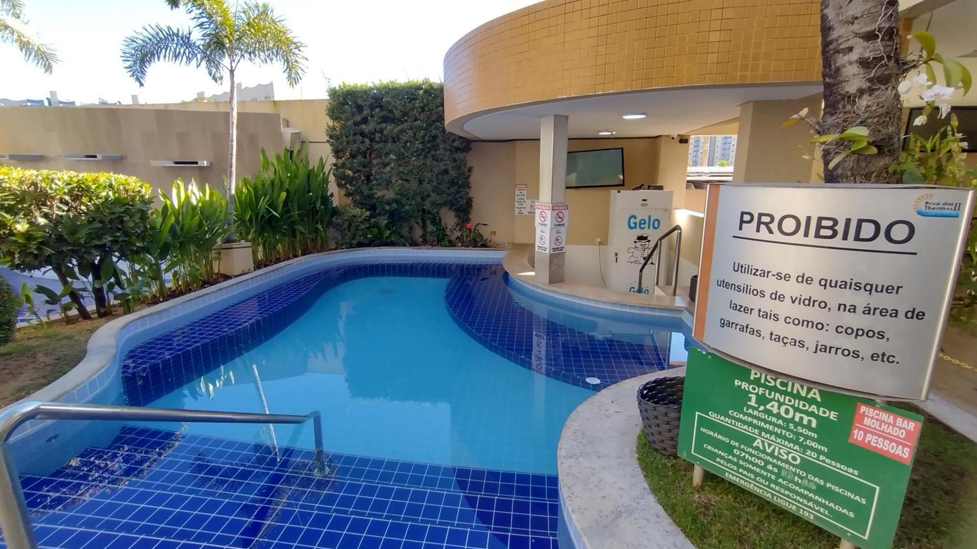 Prive Das Thermas II Caldas Novas - Achei Ferias - Com Roupa De Cama Buitenkant foto